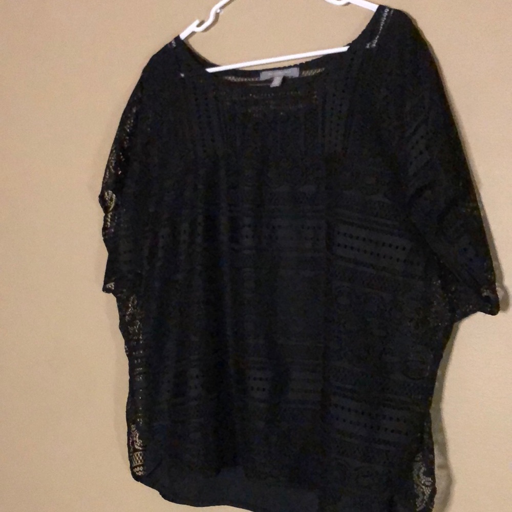 Black laced top